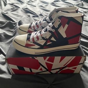 EVH original 5150 red stripe Frankenstein high tops